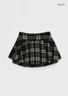 Gelkang Suriin ang Double Pleated Mini Skirt Pants