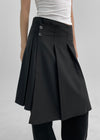 Stelby Pleated Wrap Midi Skirt