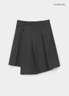 Stelby Pleated Wrap Midi Skirt