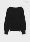 Shocker Cable Slim V-Neck Knit