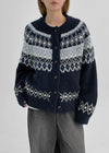 Salvien Nordic Wool Knit Cardigan