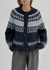 Salvien Nordic Wool Knit Cardigan