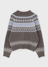 Cardigan en laine nordique Salvien