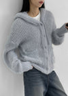 Nerman Hairy Hooded Cardigan