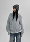 Nerman Hairy Hooded Cardigan