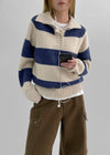 Keyang Stripe Collar Alpaca Wool Knit