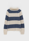 Keyang Stripe Collar Alpaca Wool Knit