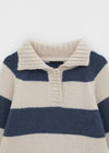 Keyang Stripe Collar Alpaca Wool Knit