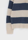 Keyang Stripe Collar Alpaca Wool Knit