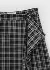 Ouke Pleats Wrap Midi Skirt