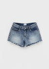 Inmoi Low Waist Cutting Denim Shorts