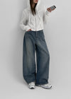 Pantalons en denim larges Litthea