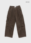 Pantalones cargo anchos Pannen Pintuck Washing Balloon