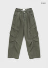 Pantalones cargo anchos Pannen Pintuck Washing Balloon