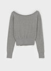 Storms Button Boat Neck Knit