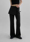 Rounded Bootcut Wrap Slacks