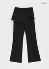 Rounded Bootcut Wrap Slacks