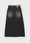 Benia Slit Denim Long Skirt