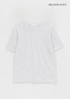 Poston Basic Locker Sitzendes Kurzarm-T-Shirt