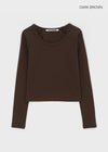 [B-BASIC] Standard Nagrang U-Neck Long Sleeve T-Shirt (2SIZE)