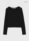 [B-BASIC] Standard Nagrang U-Neck Long Sleeve T-Shirt (2SIZE)