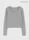 [B-BASIC] Standard Nagrang U-Neck Long Sleeve T-Shirt (2SIZE)