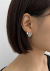 (SILVER 925) Hoseet Half Ring Earrings