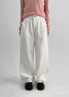 Pantalons larges en coton Dates