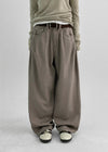 Tagen Folding Wide Cotton Pants