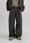 Tagen Folding Wide Cotton Pants