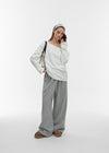 [B-BASIC] Airsweat Wide Two-Way Banding Pants (2SIZE)