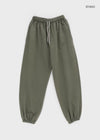 Train Banding Wide Jogger Pants