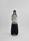 Pcom Pintuck Wide Cotton Pants