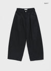 Pcom Pintuck Wide Cotton Pants