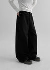 Scalp Wide Cotton Pants