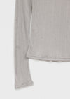 Jarvent U-neck Tencel Long-sleeved T-shirt (30% wool)