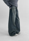 Lexcent Folding Wide Denim Pants