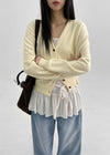 Musto Loose Fit V-neck Knit Cardigan (30% lana)