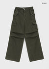 Pantalons cargo en pigment de bande arrière Belmont