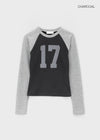 Haminan Color Combination Raglan Long Sleeve T-shirt