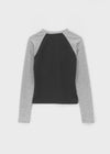 Haminan Color Combination Raglan Long Sleeve T-shirt