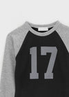 Haminan Color Combination Raglan Long Sleeve T-shirt