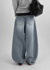 Bearing Balloon Wide Denim Pants