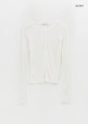 Kideli Layered Incision Tensel Long Sleeve T-shirt