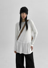 Elvito Frill Layered Long Sleeve T-shirt