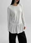 Elvito Frill Layered Long Sleeve T-shirt