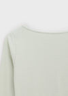 Trill sa Basic Boat Neck Long Sleeve T-shirt