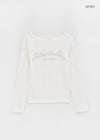 Trumber Lettering Long Sleeve T-shirt