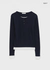 Konchana Layered Snap Long Sleeve T-shirt (S/S Ver.)