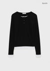 Konchana Layered Snap Long Sleeve T-shirt (S/S Ver.)